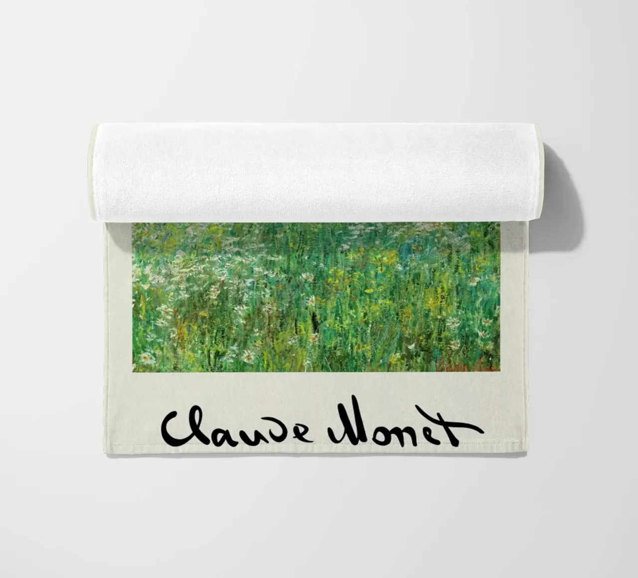 Monet – Signed Banks of the Seine telo mare da Vintage by JUNIQE
