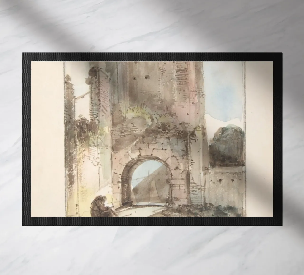Rovine classiche: Figura seduta di Ancient Archway Art zerbino da ClubArt