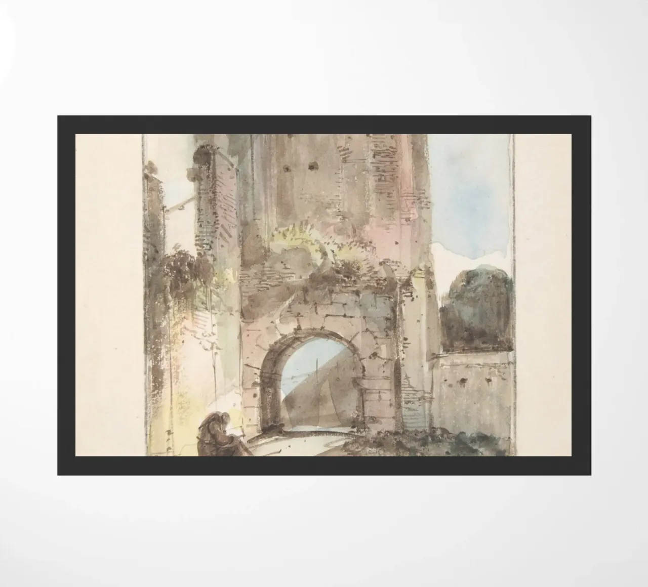Rovine classiche: Figura seduta di Ancient Archway Art zerbino da ClubArt