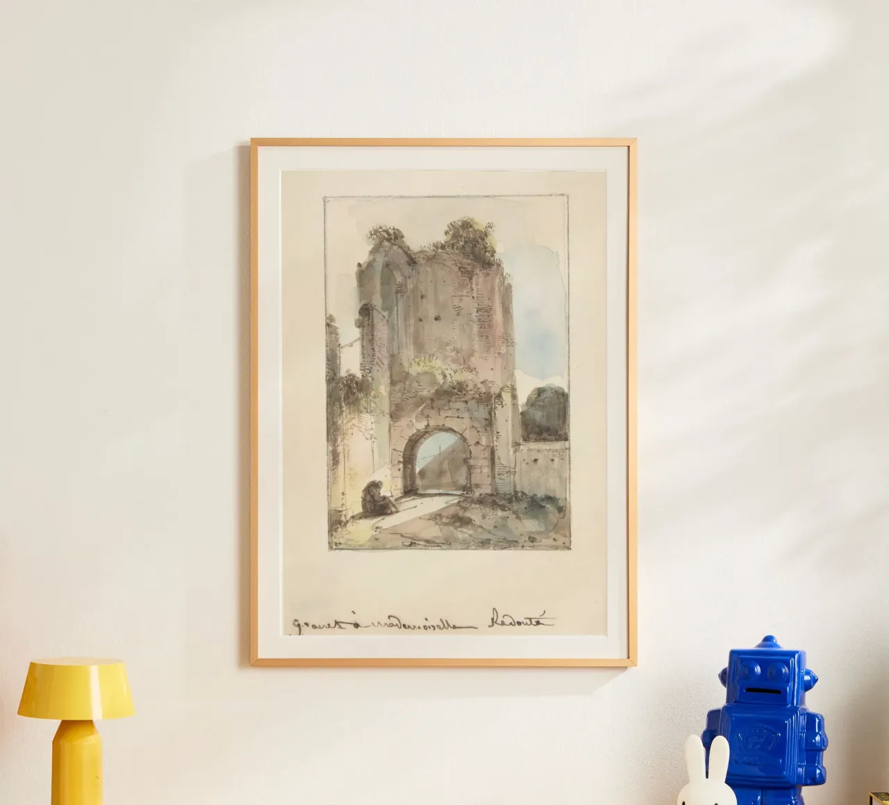 Rovine classiche: Figura seduta di Ancient Archway Art carta hahnemühle da ClubArt