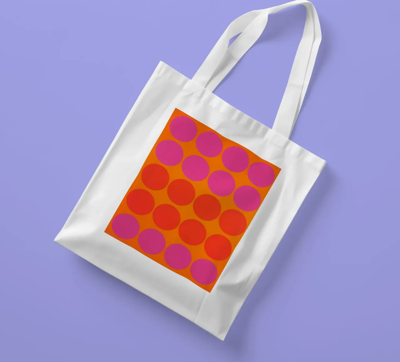 Twelve to Eight | Twenty Op-Art Colour Rush Circles tote bag by Autofocus