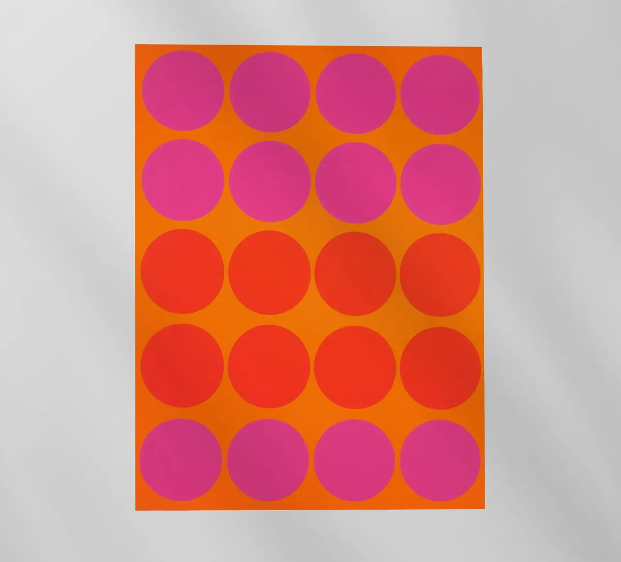 Twelve to Eight | Twenty Op-Art Colour Rush Circles backlit film by Autofocus