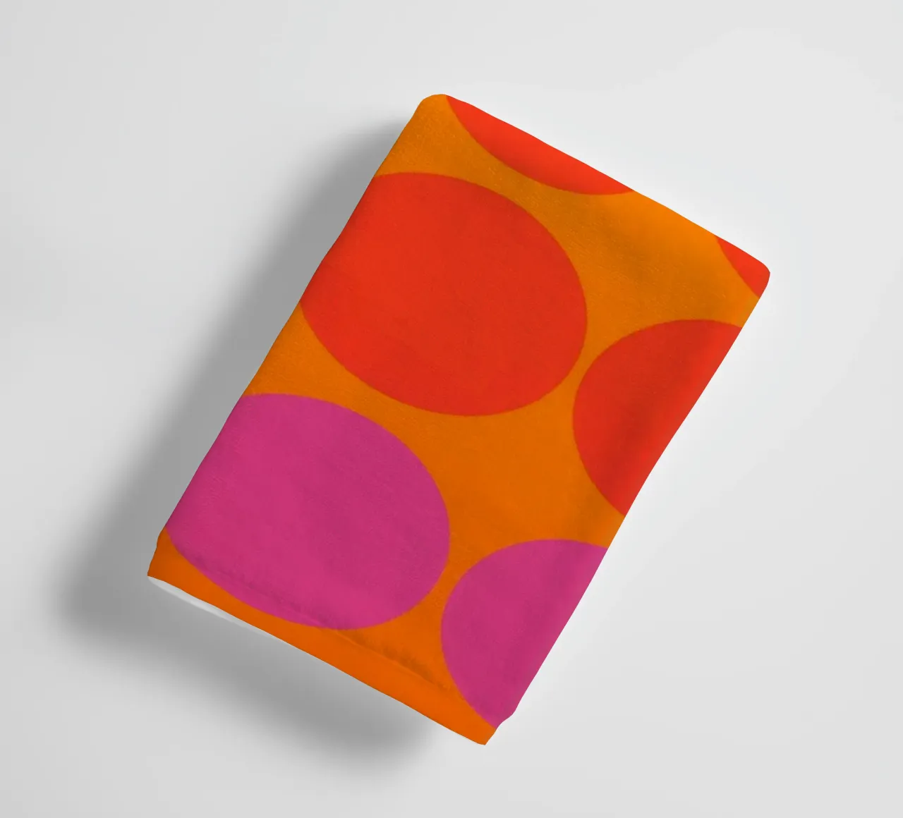 Twelve to Eight | Twenty Op-Art Colour Rush Circles towel by Autofocus