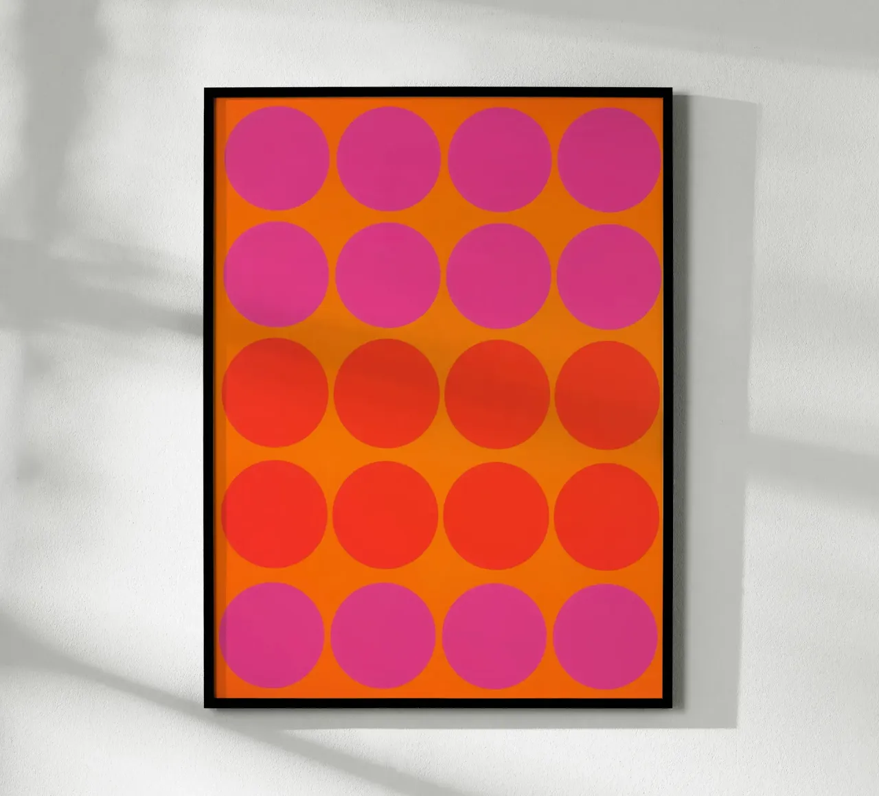 Twelve to Eight | Twenty Op-Art Colour Rush Circles poster by Autofocus