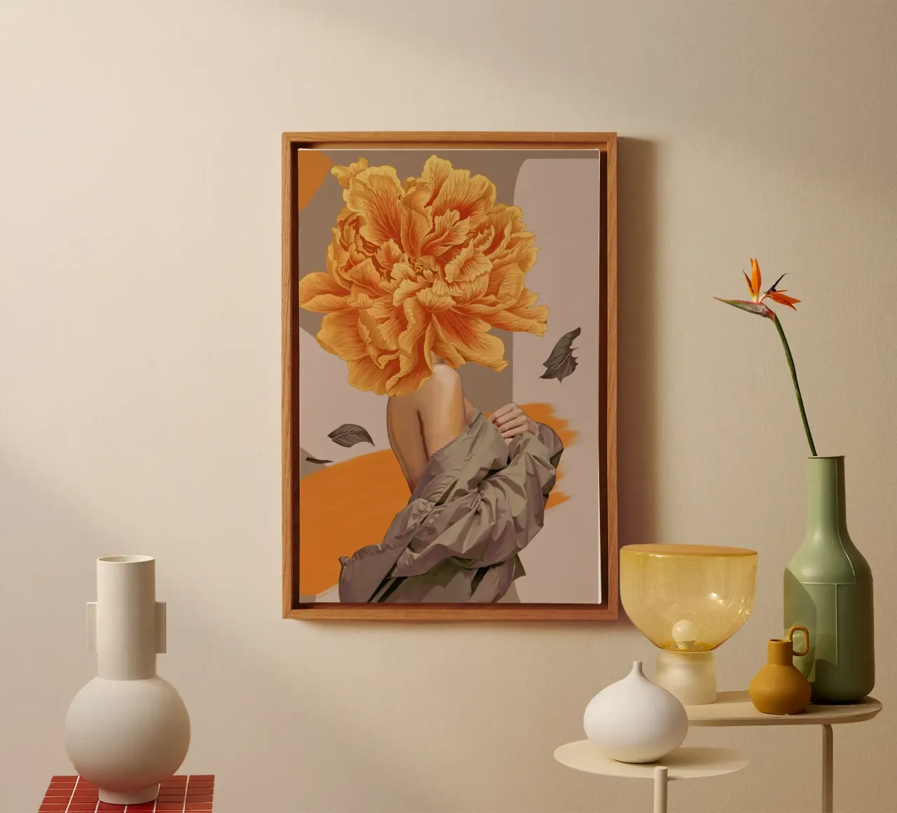Redeem canvas with Floater frame by Nettsch