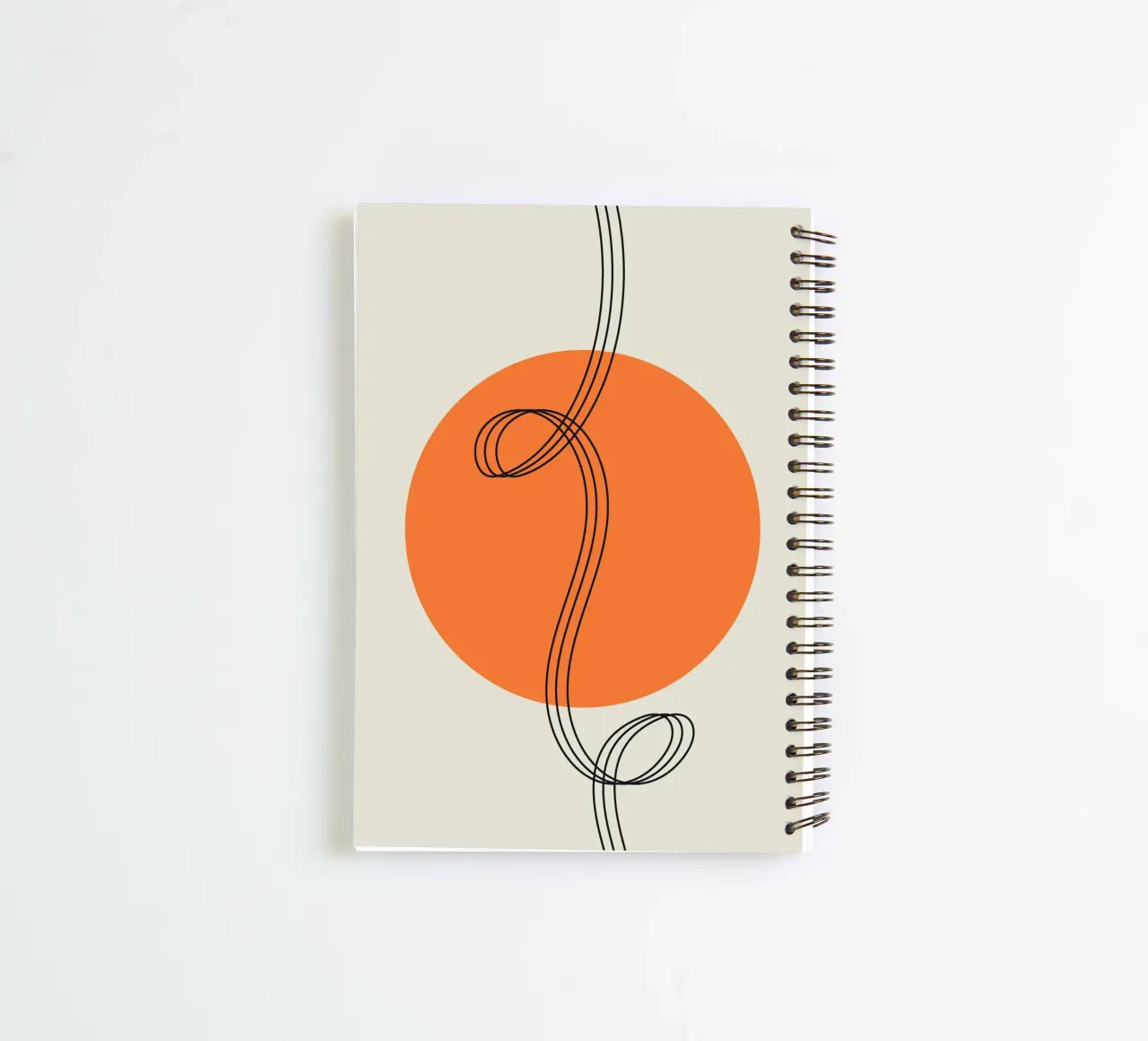 Haarlijn bauhaus notitieboek met spiraal van Family Bauhaus Art