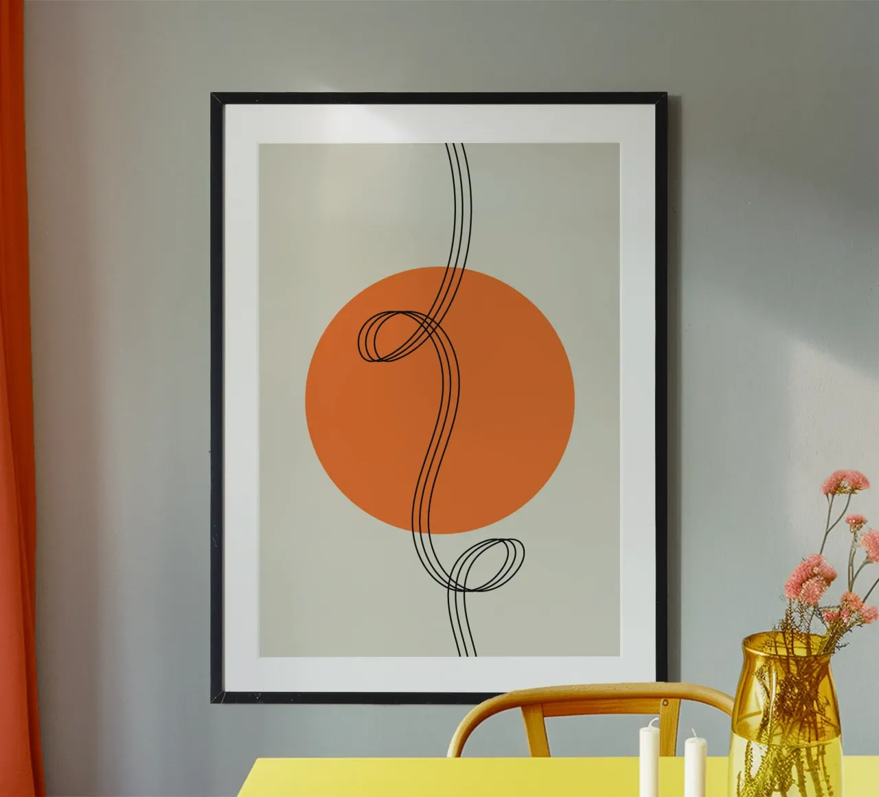 Linea capelli bauhaus poster da Family Bauhaus Art