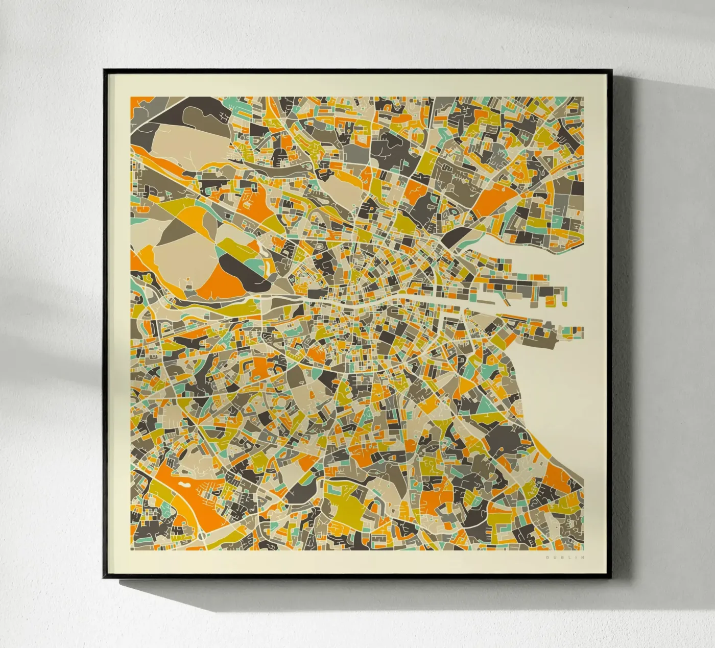 Dublin Map plexiglass da Jazzberry Blue