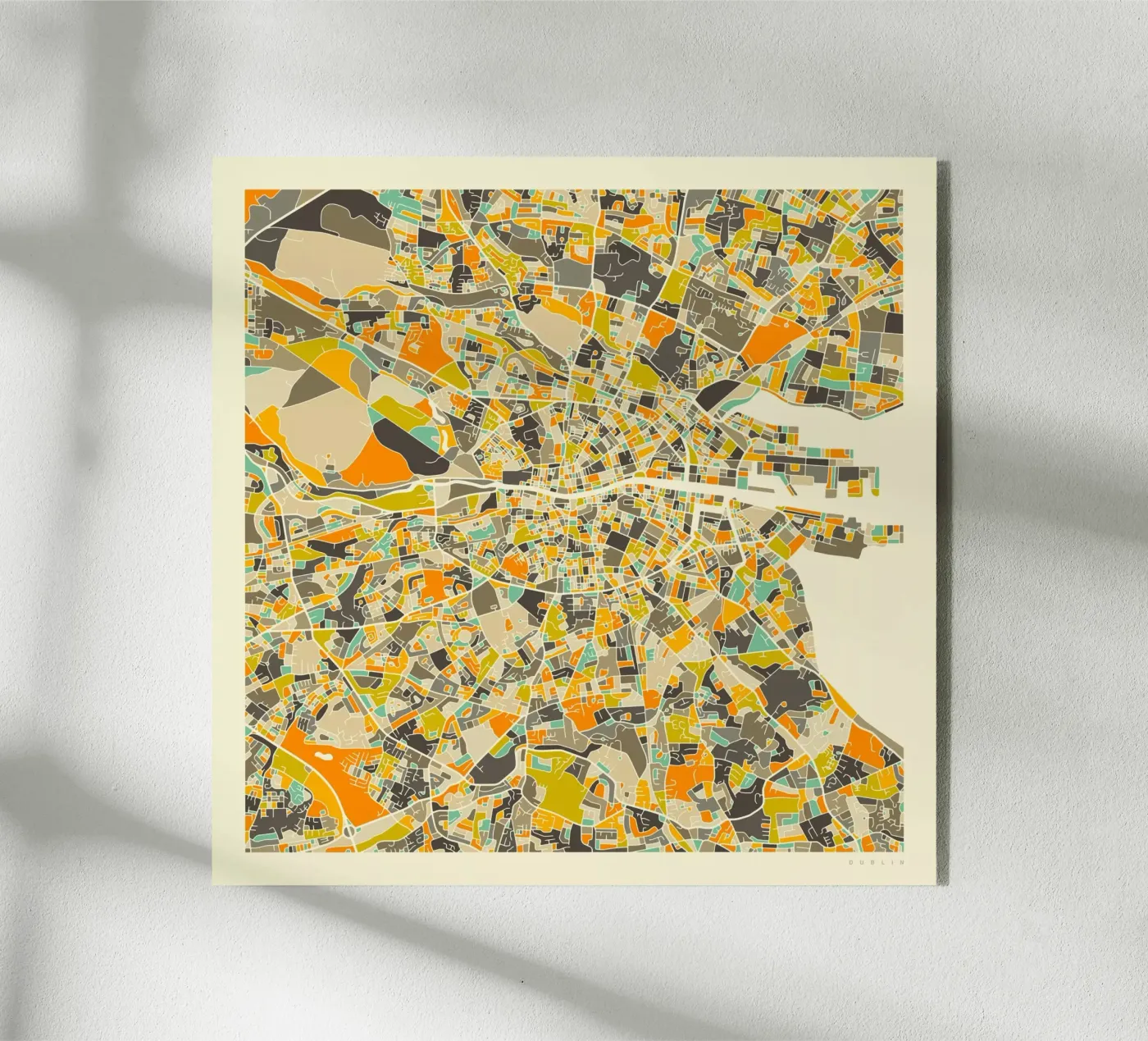Dublin Map plexiglass da Jazzberry Blue