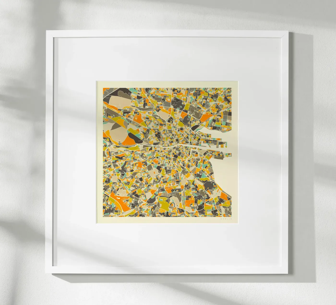 Dublin Map poster da Jazzberry Blue