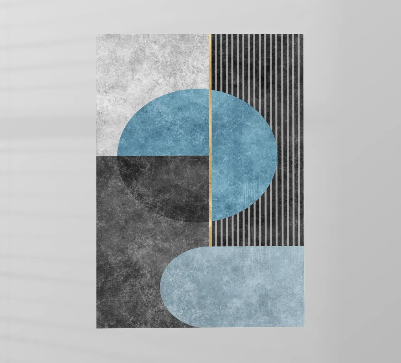 geometric blue and black art pellicola backlit da vintageshop