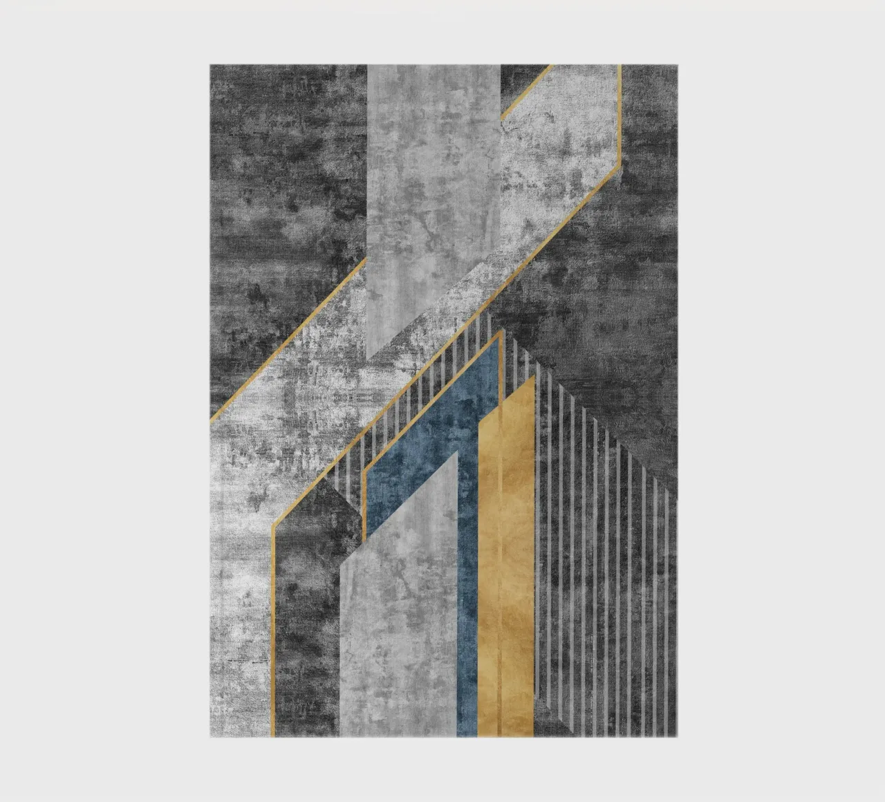 blue and black abstract art with lines notebook by vintageshop