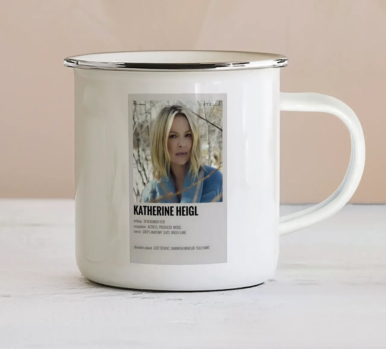KATHERINE HEIGL tazza in smalto da MVFminimalist