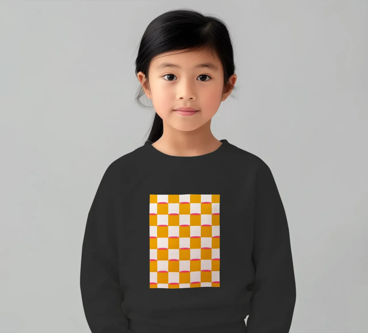 Quadrati e linee felpa bambino da Carinaprint