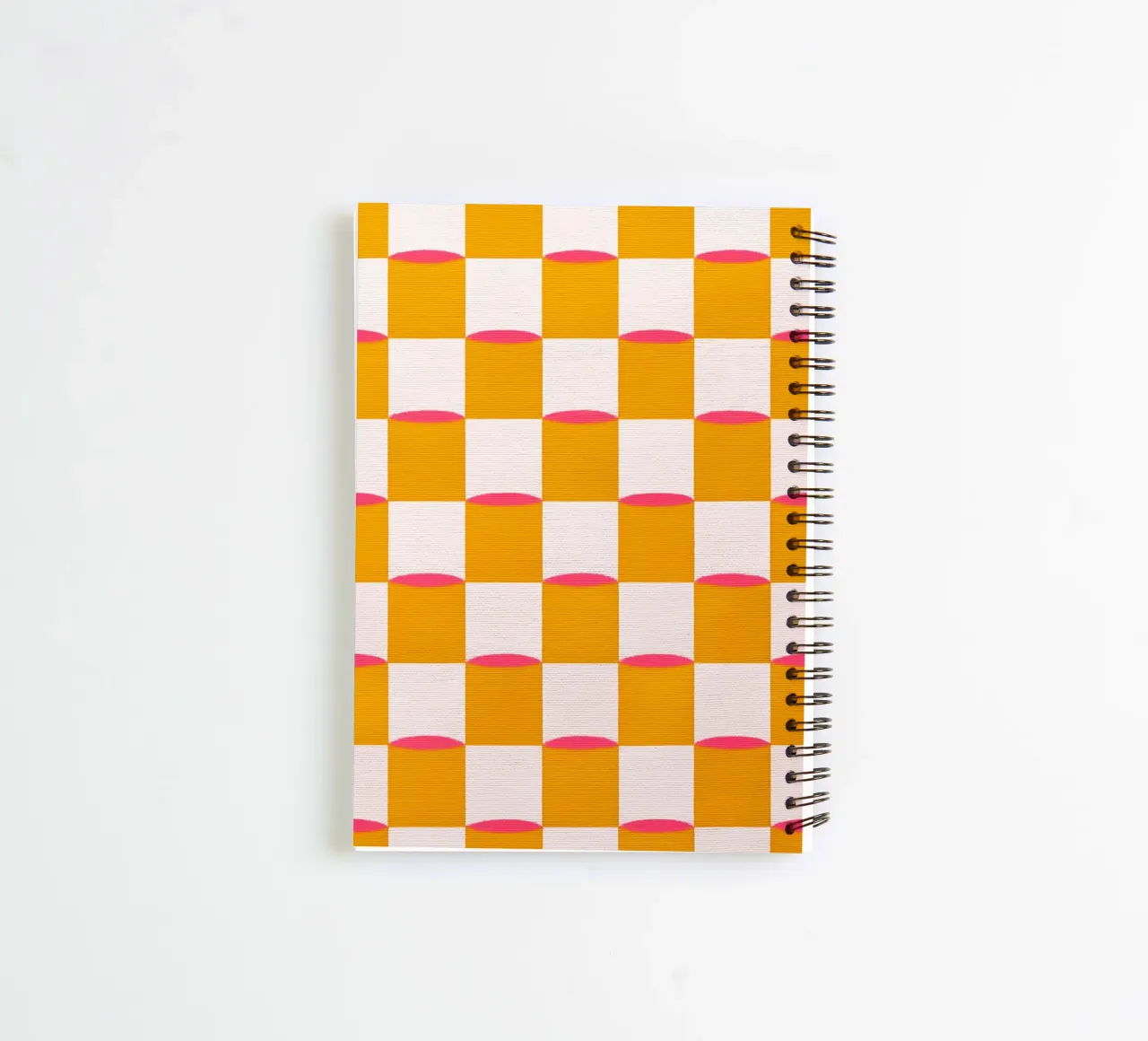 Squares and lines spiral notebook by Carinaprint