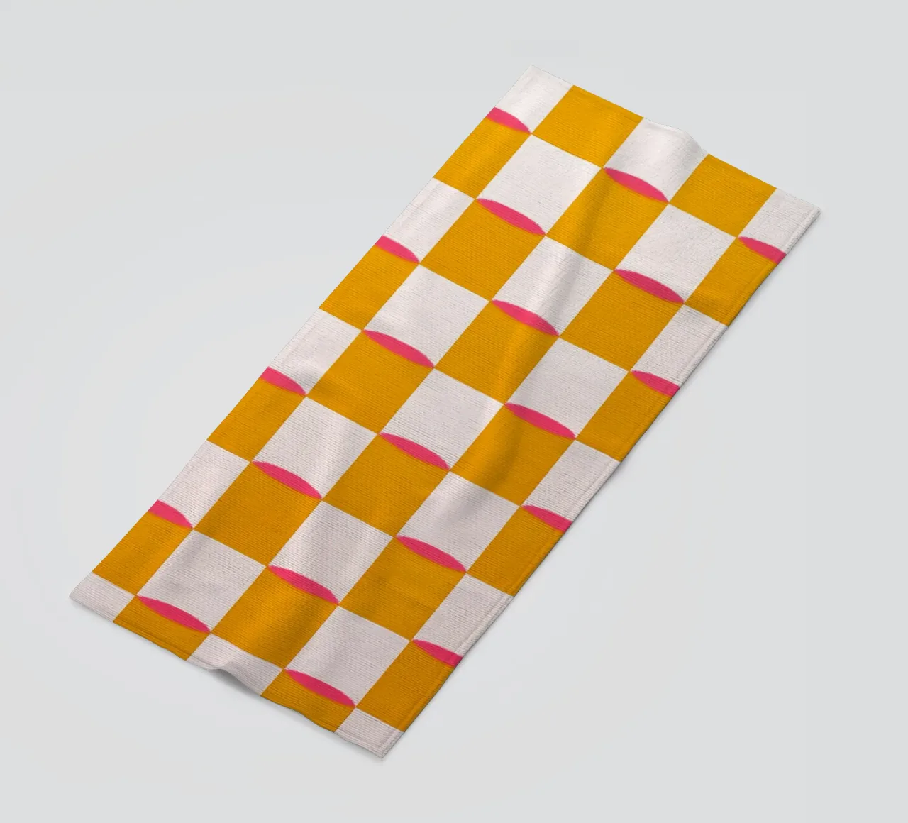 Quadrati e linee telo mare da Carinaprint