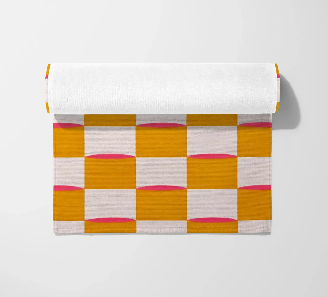 Quadrati e linee telo mare da Carinaprint