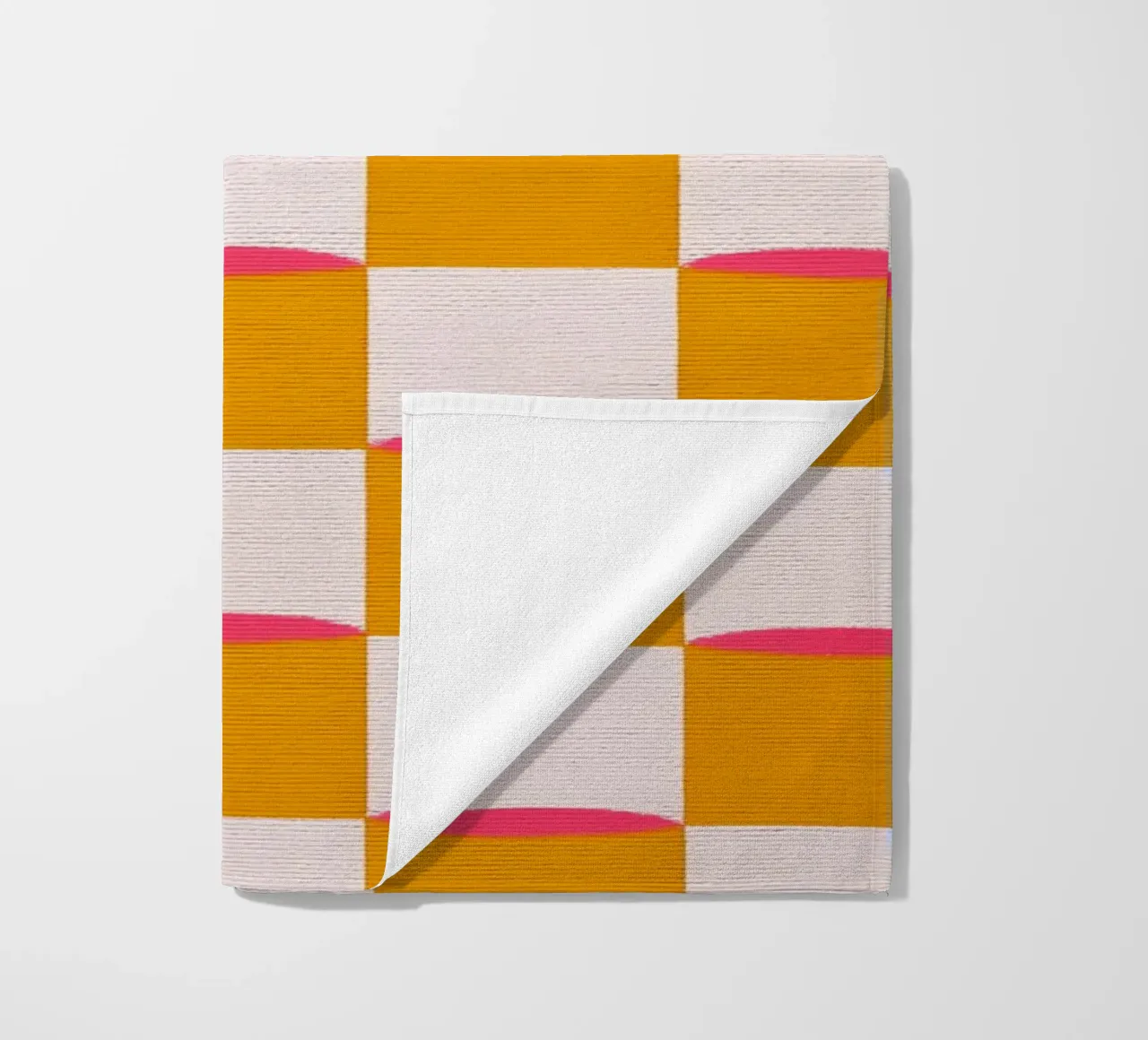 Quadrati e linee telo mare da Carinaprint