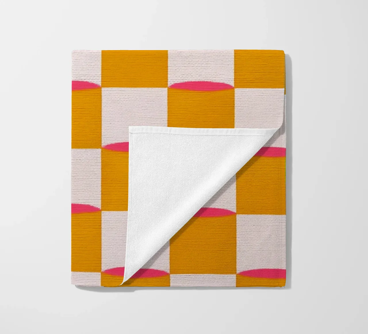 Quadrati e linee telo mare da Carinaprint