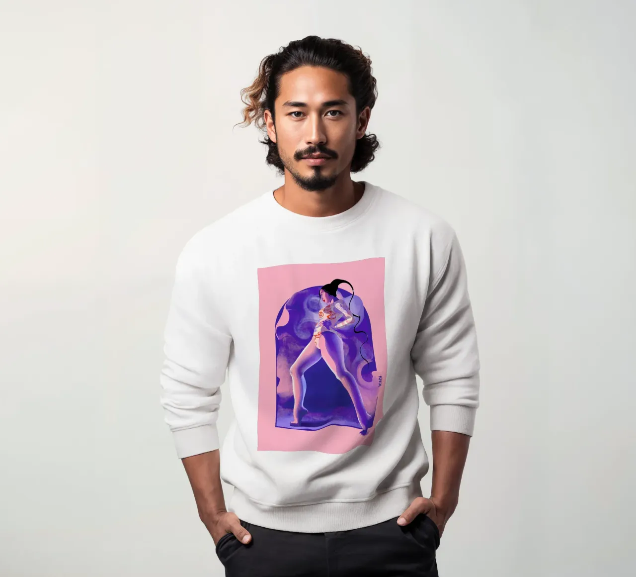 Fearless sweatshirt van Kika illu