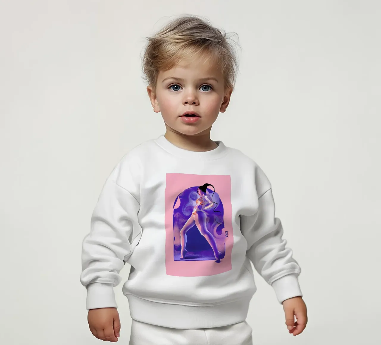 Fearless felpa neonato da Kika illu