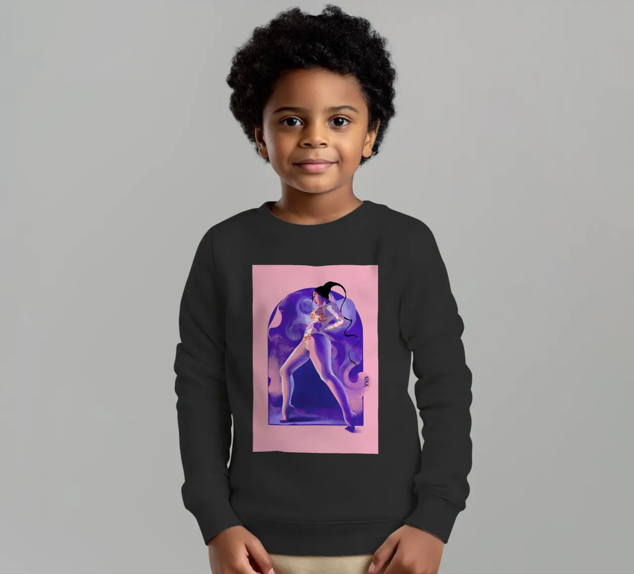 Fearless felpa bambino da Kika illu