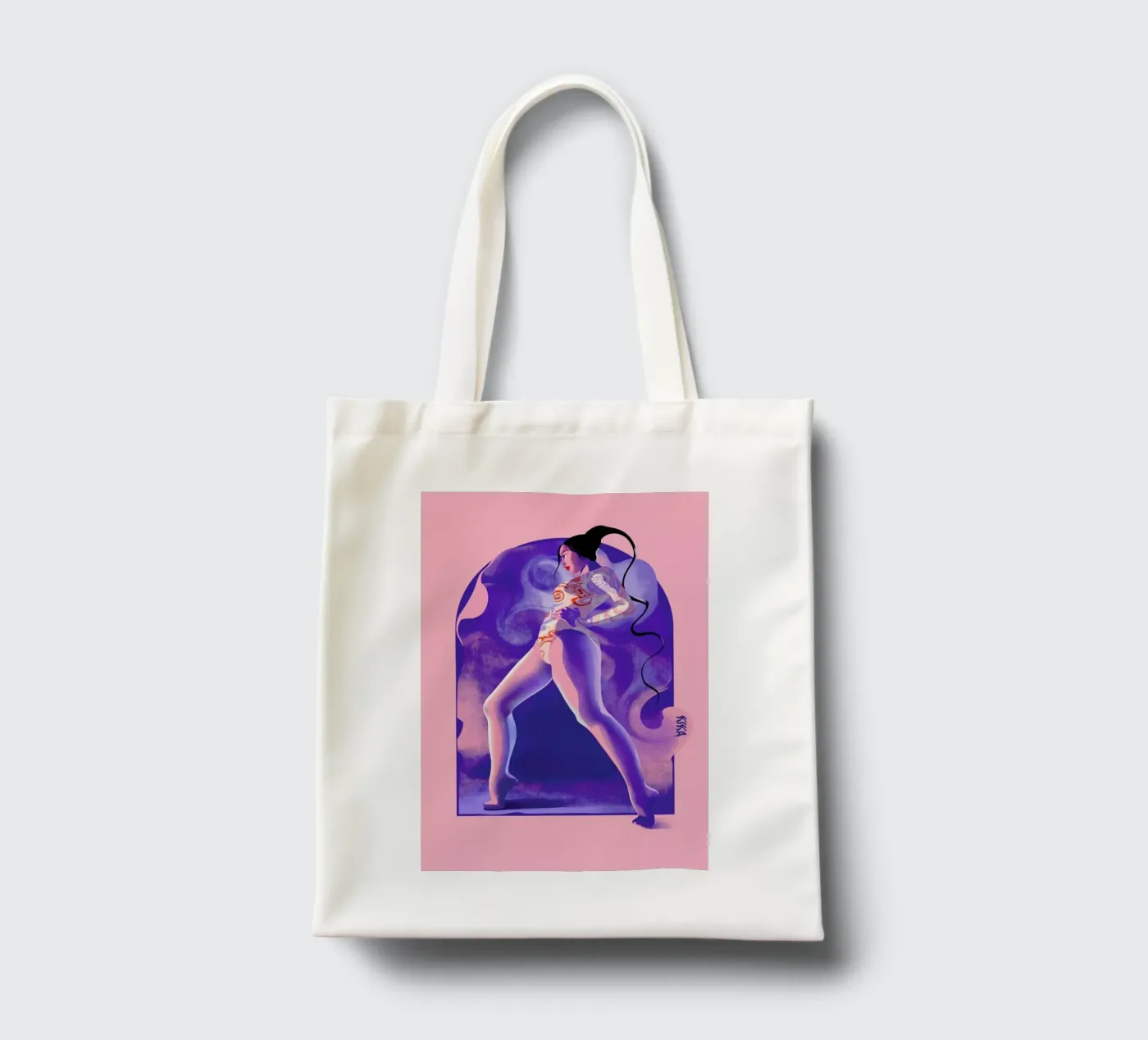 Fearless tote bag by Kika illu