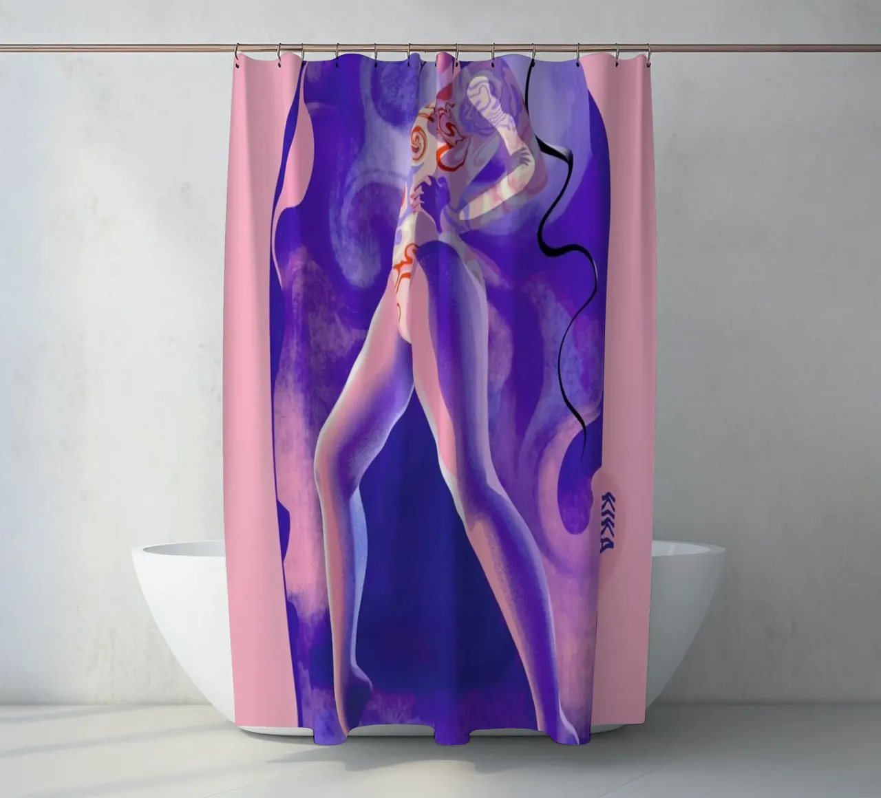 Fearless Duschvorhang von Kika illu