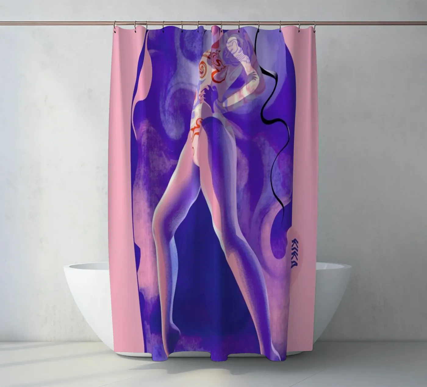 Fearless Duschvorhang von Kika illu