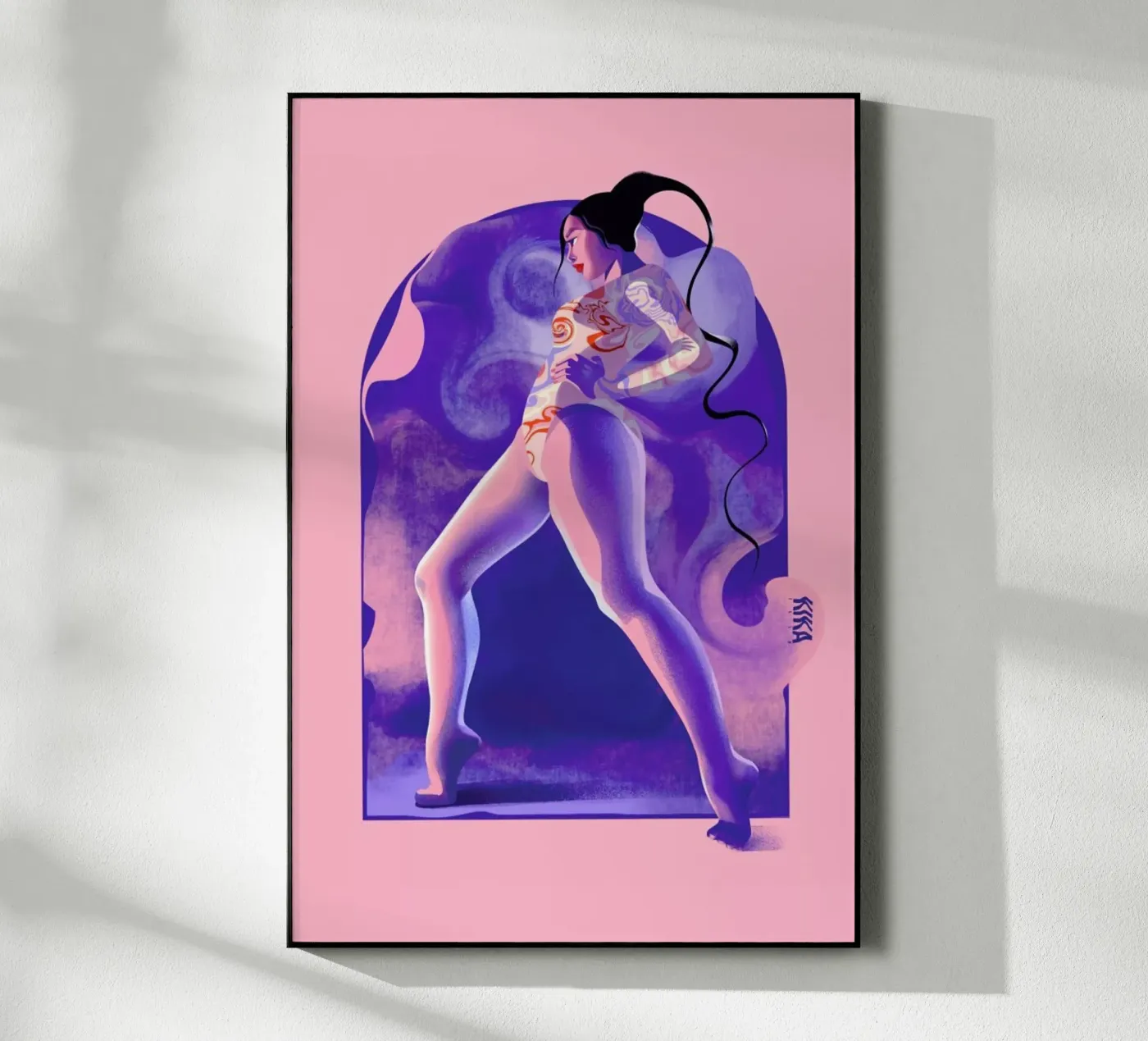 Fearless acryl van Kika illu