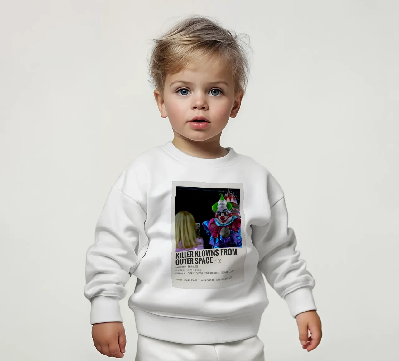 KILLER KLOWNS FROM OUTER SPACE 1988 felpa neonato da MVFminimalist