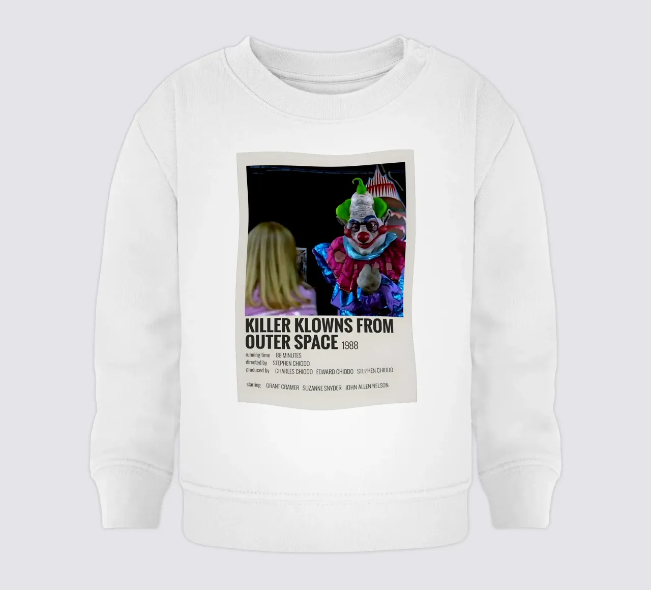 KILLER KLOWNS FROM OUTER SPACE 1988 felpa neonato da MVFminimalist