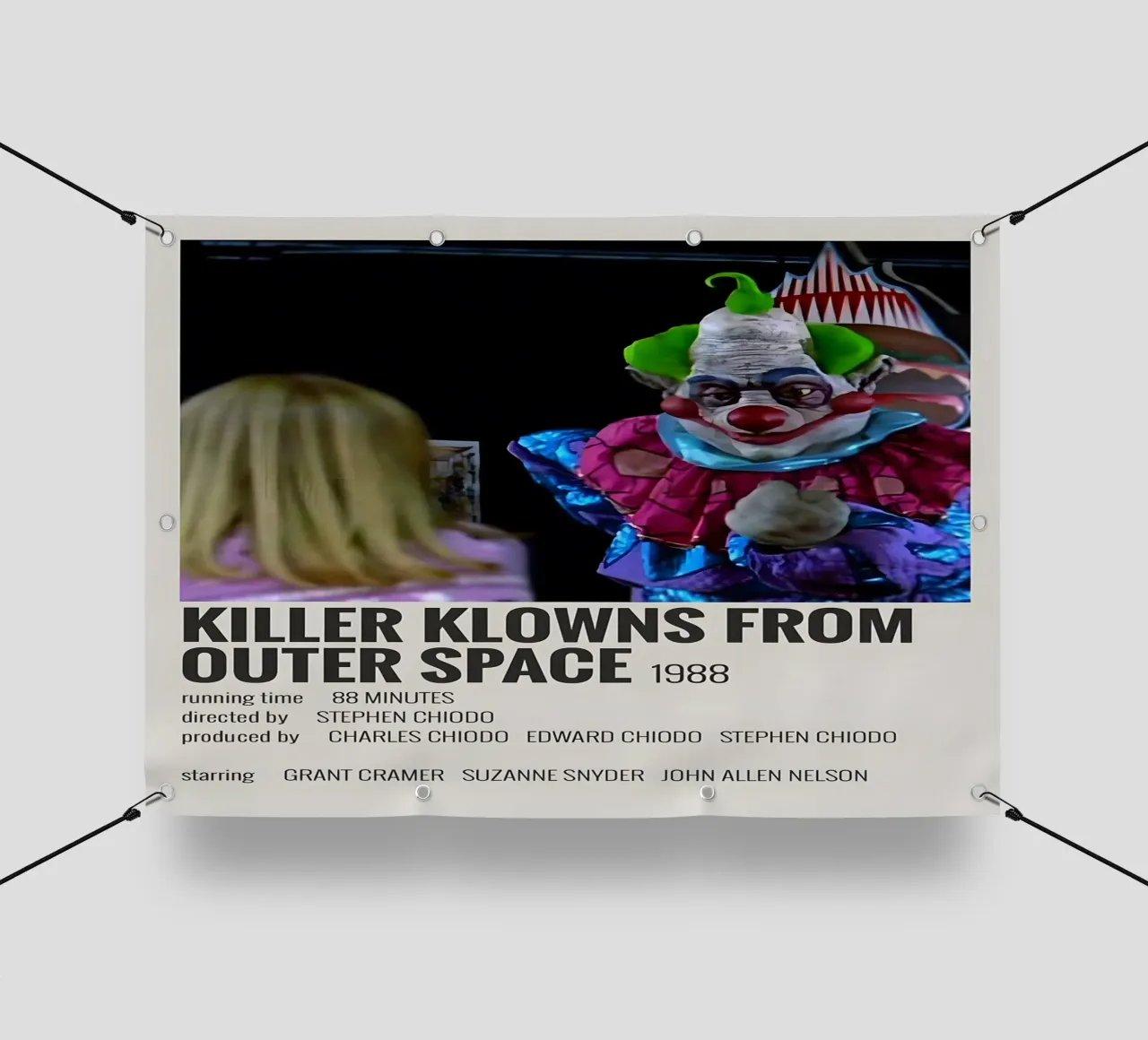 KILLER KLOWNS FROM OUTER SPACE 1988 telo in pvc da MVFminimalist