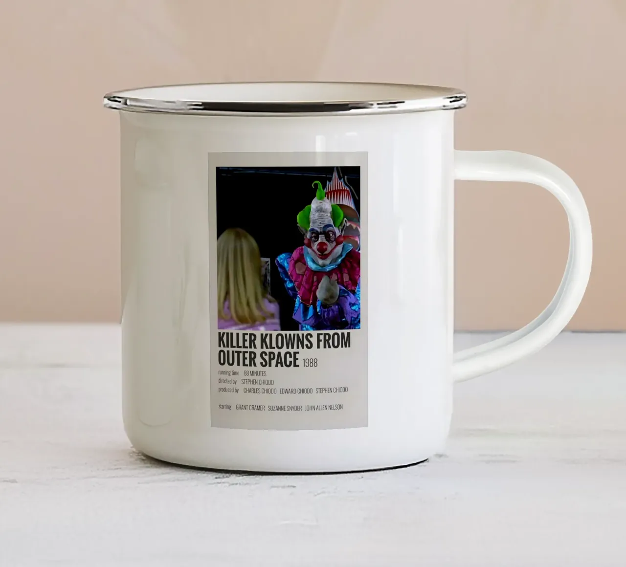 KILLER KLOWNS FROM OUTER SPACE 1988 tazza in smalto da MVFminimalist
