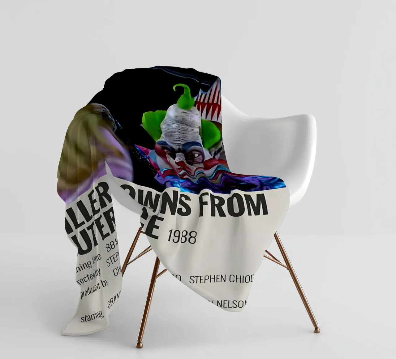 KILLER KLOWNS FROM OUTER SPACE 1988 coperta in pile da MVFminimalist