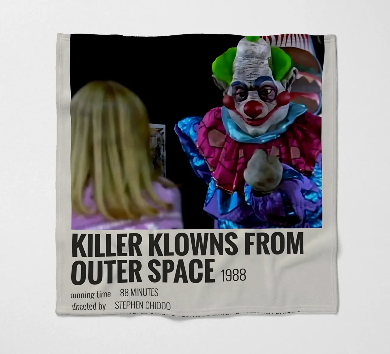 KILLER KLOWNS FROM OUTER SPACE 1988 coperta in pile da MVFminimalist