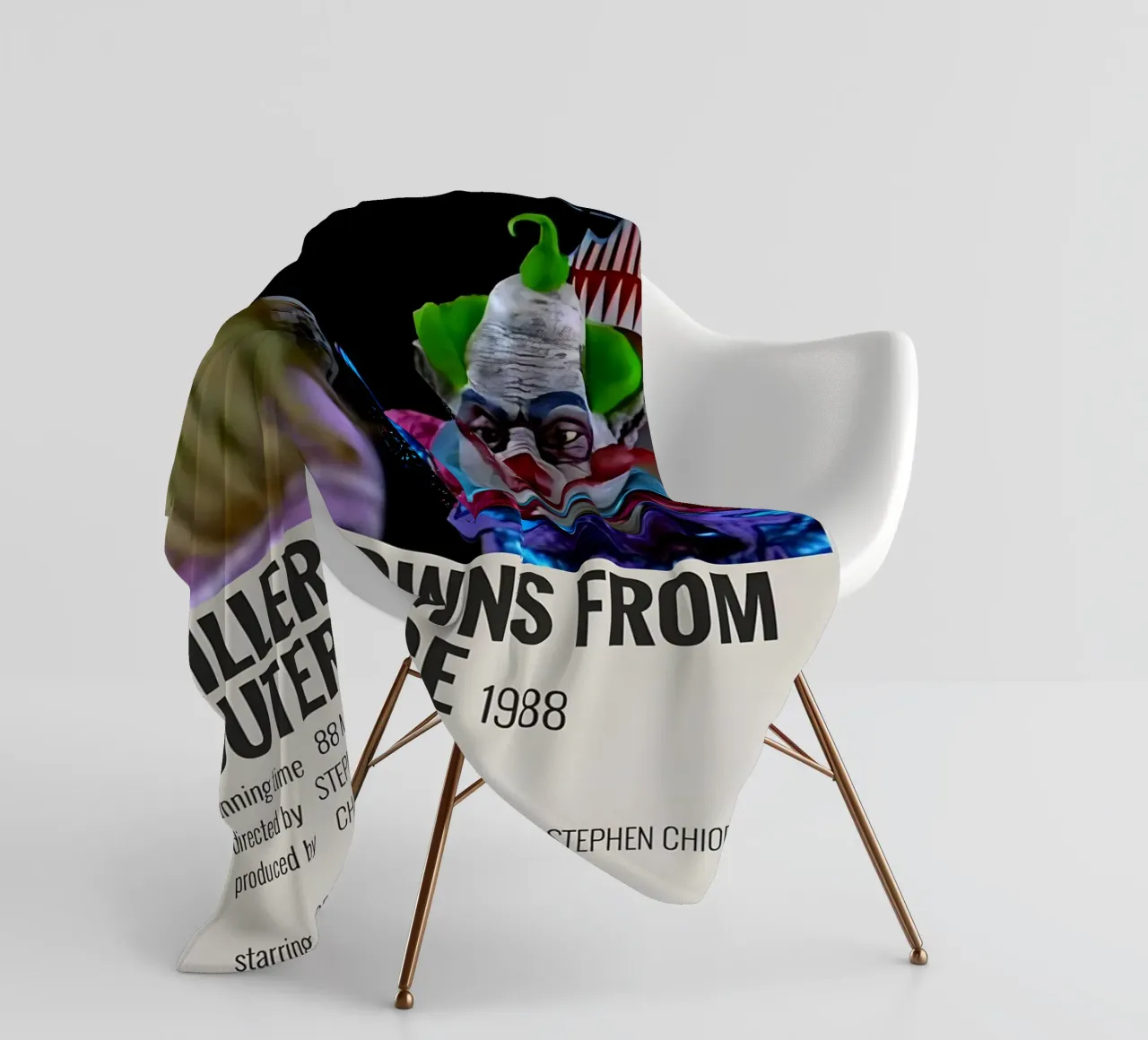 KILLER KLOWNS FROM OUTER SPACE 1988 coperta in pile da MVFminimalist