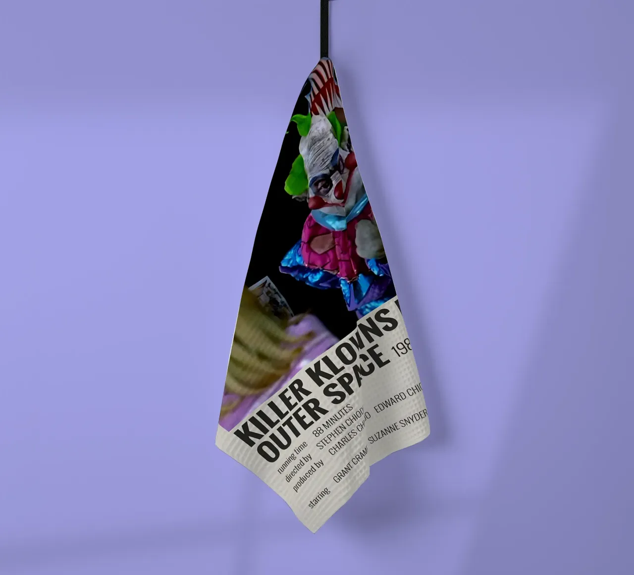 KILLER KLOWNS FROM OUTER SPACE 1988 canovaccio da cucina da MVFminimalist