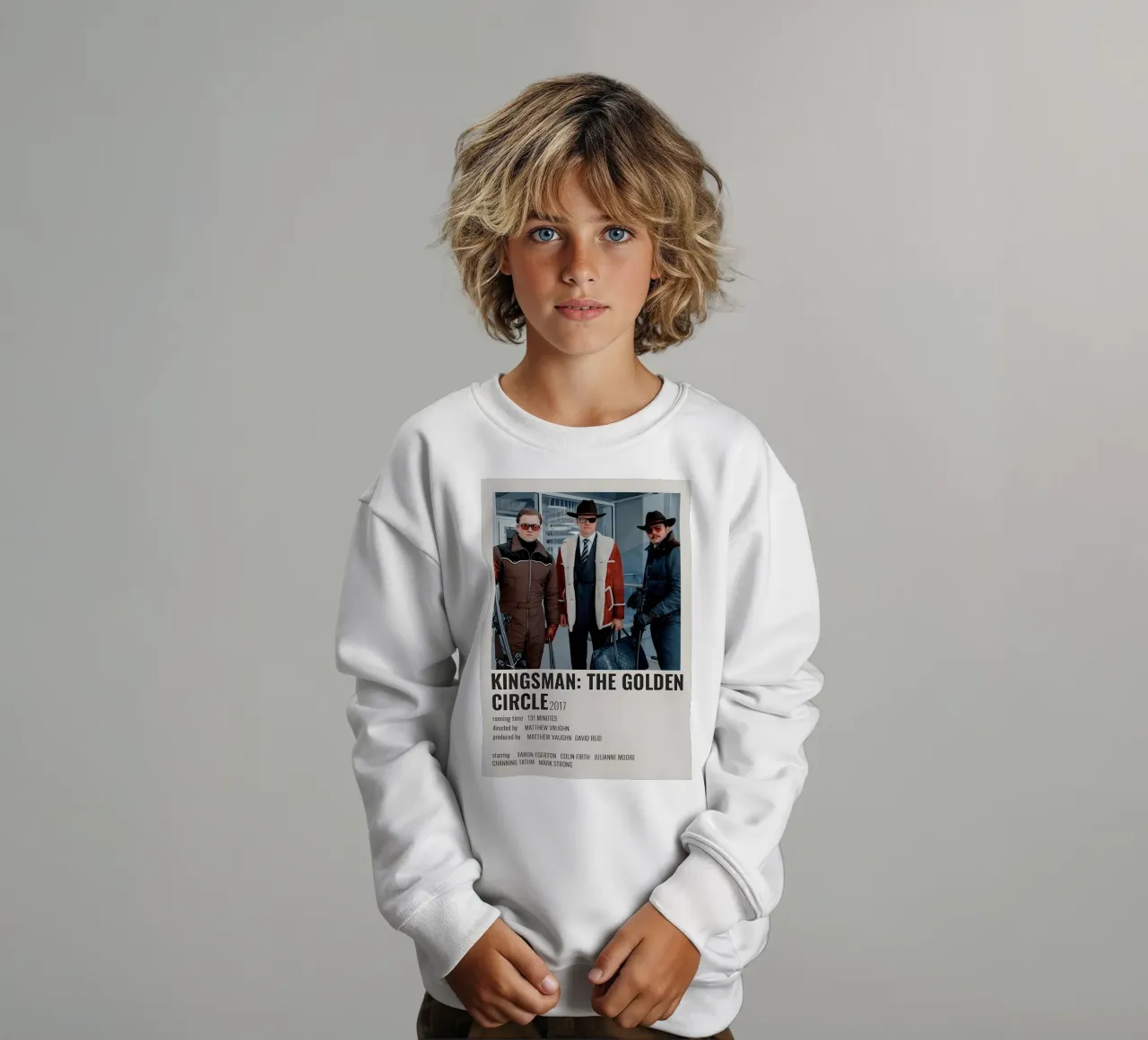 KINGSMAN THE GOLDEN CIRCLE 2017 kids sweatshirt by MVFminimalist