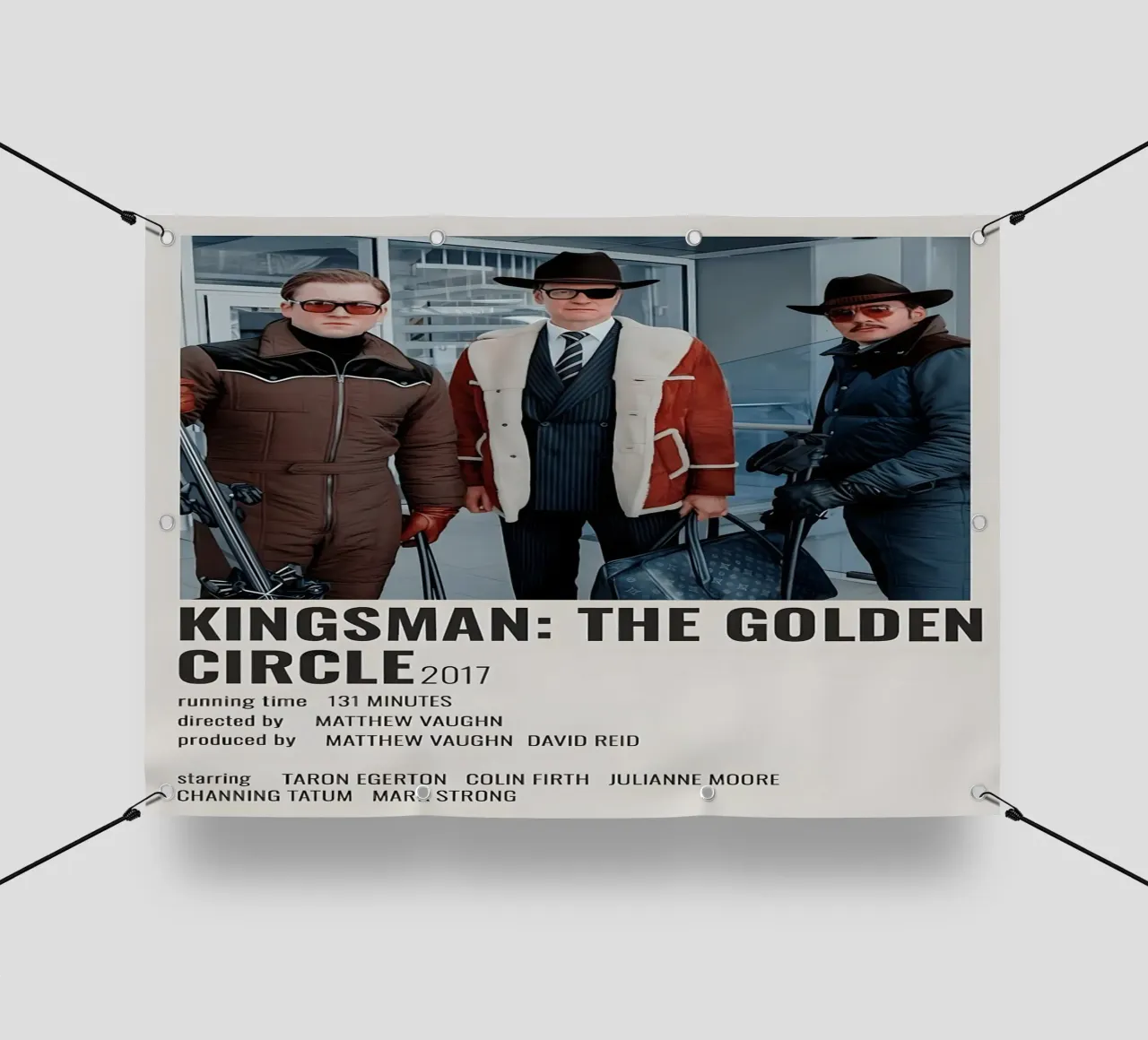 KINGSMAN THE GOLDEN CIRCLE 2017 telo in pvc da MVFminimalist