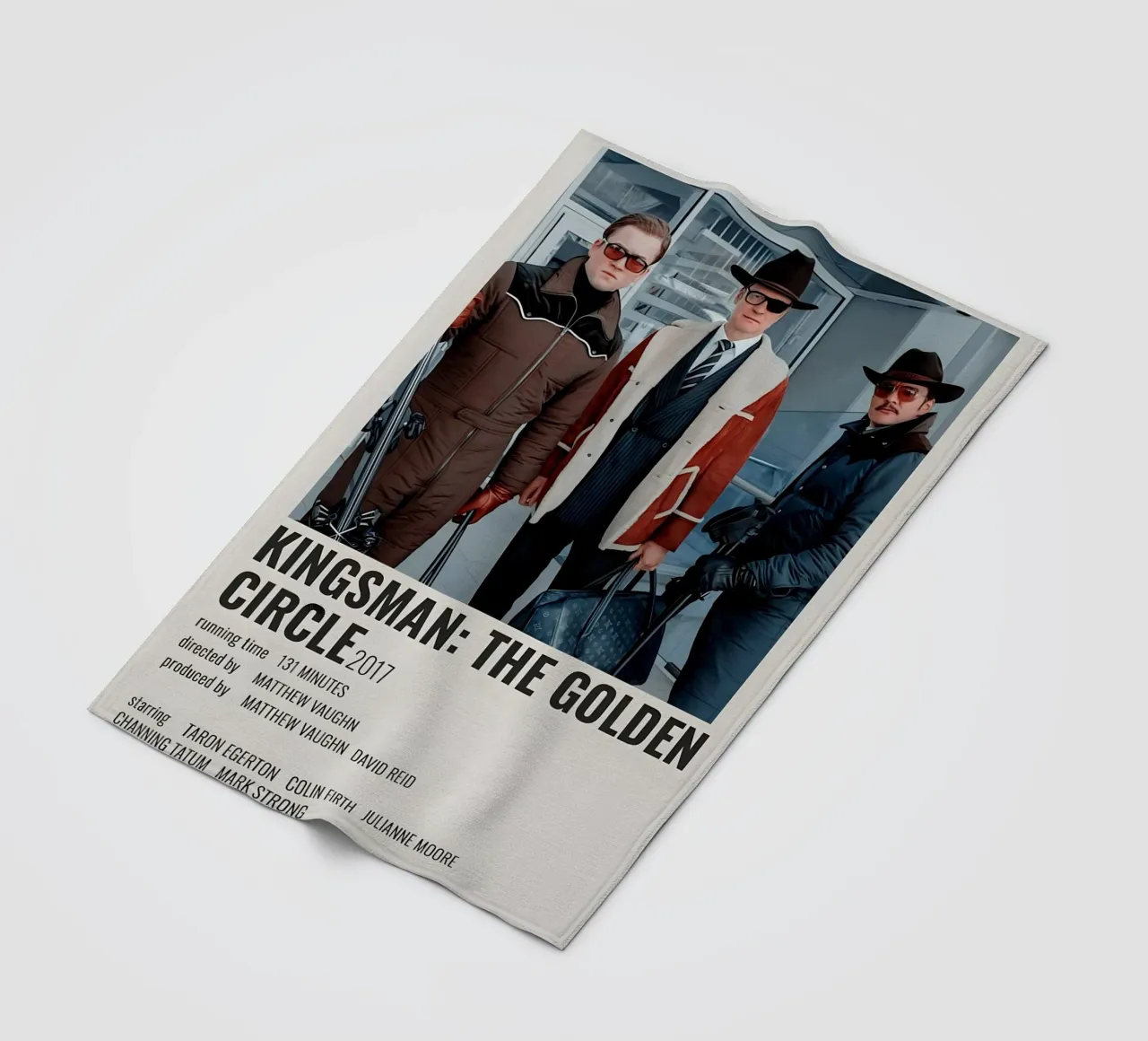 KINGSMAN THE GOLDEN CIRCLE 2017 fleece blanket by MVFminimalist