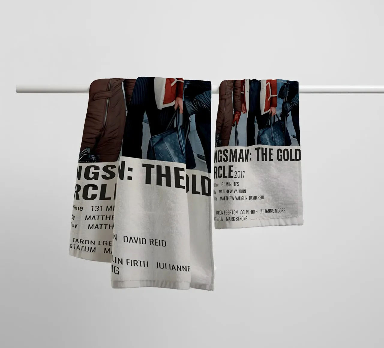 KINGSMAN THE GOLDEN CIRCLE 2017 towel by MVFminimalist