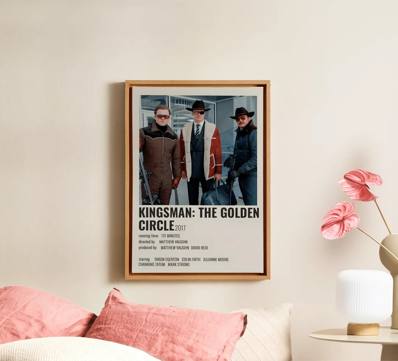 KINGSMAN THE GOLDEN CIRCLE 2017 tela con Cornice a cassetta da MVFminimalist