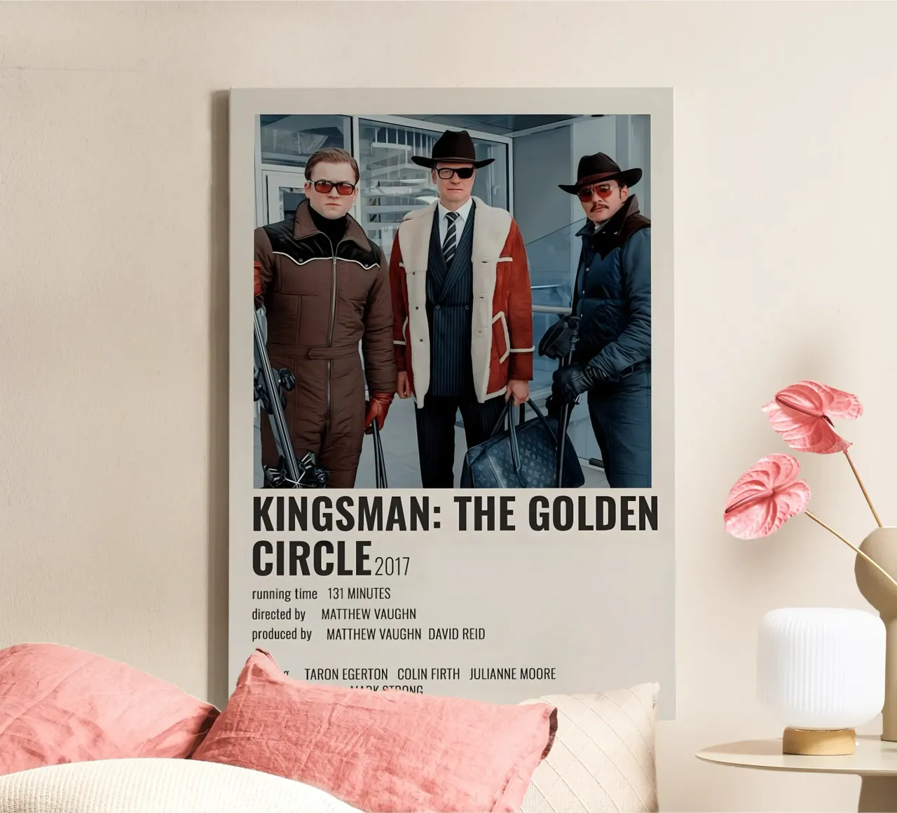 KINGSMAN THE GOLDEN CIRCLE 2017 tela con Cornice a cassetta da MVFminimalist