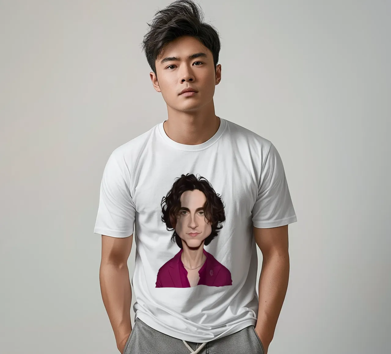 Timothee Chalamet t-shirt da Rob Art | Illustration