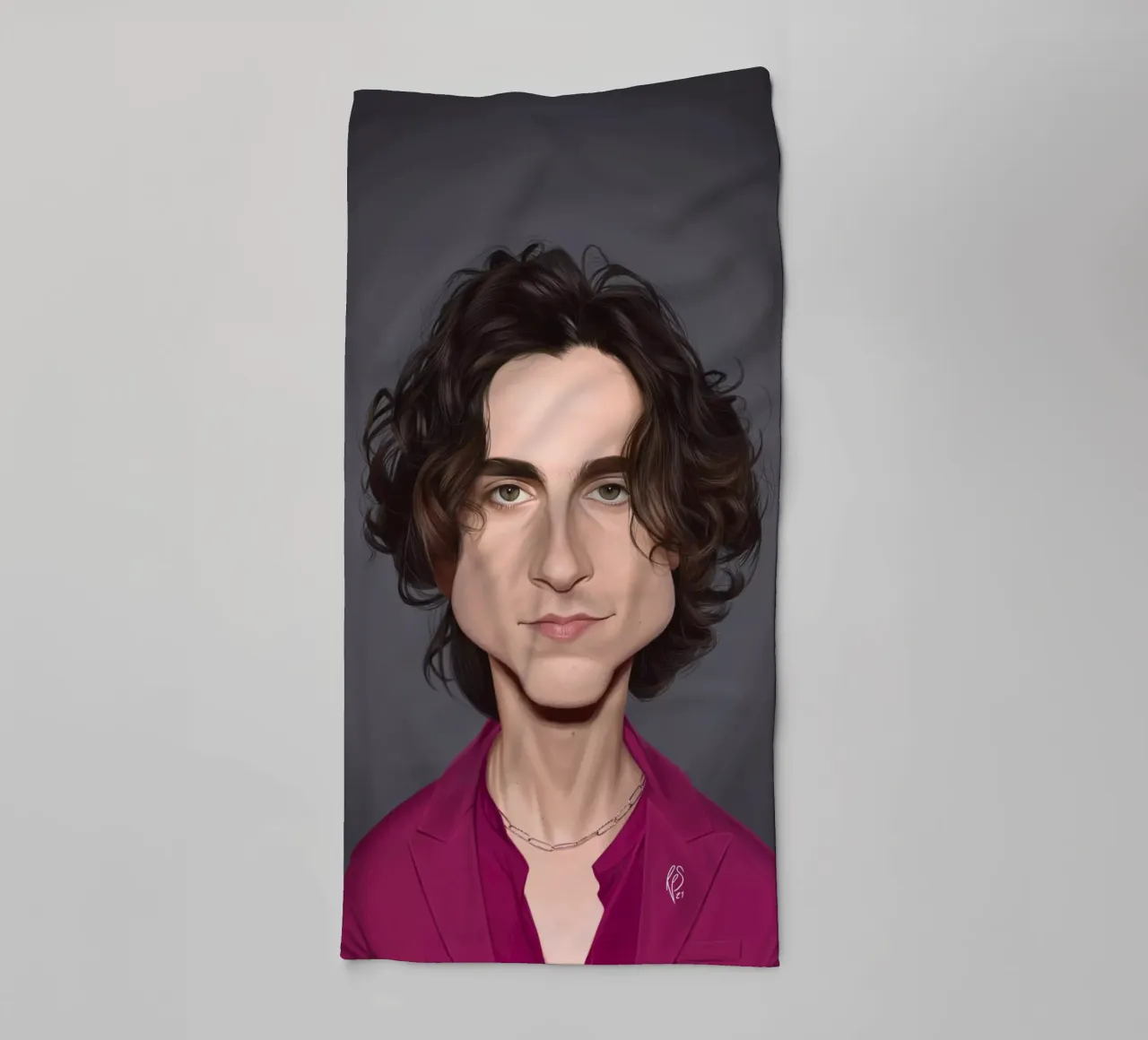 Timothee Chalamet asciugamano da bagno da Rob Art | Illustration