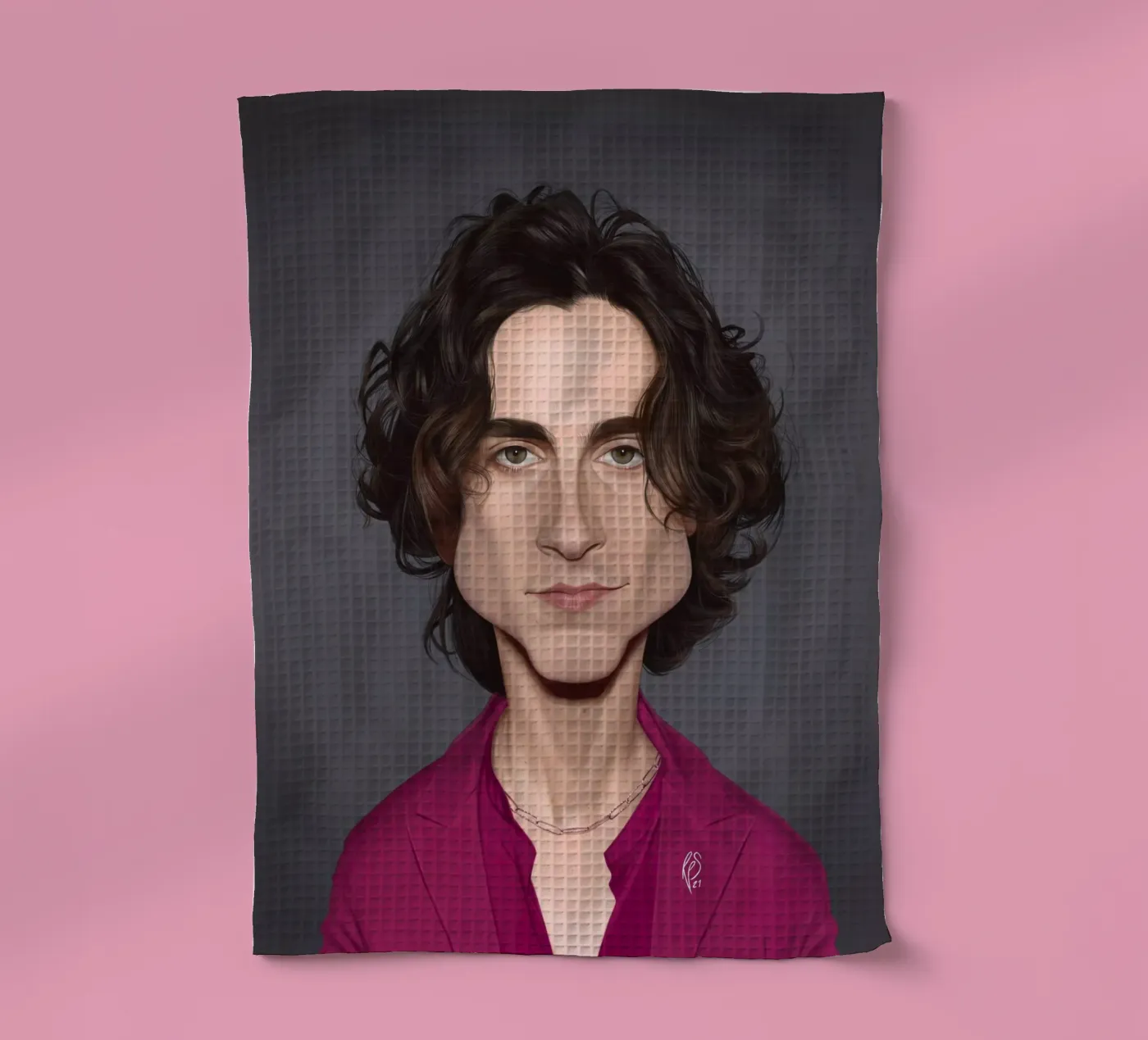 Timothee Chalamet torchon de Rob Art | Illustration