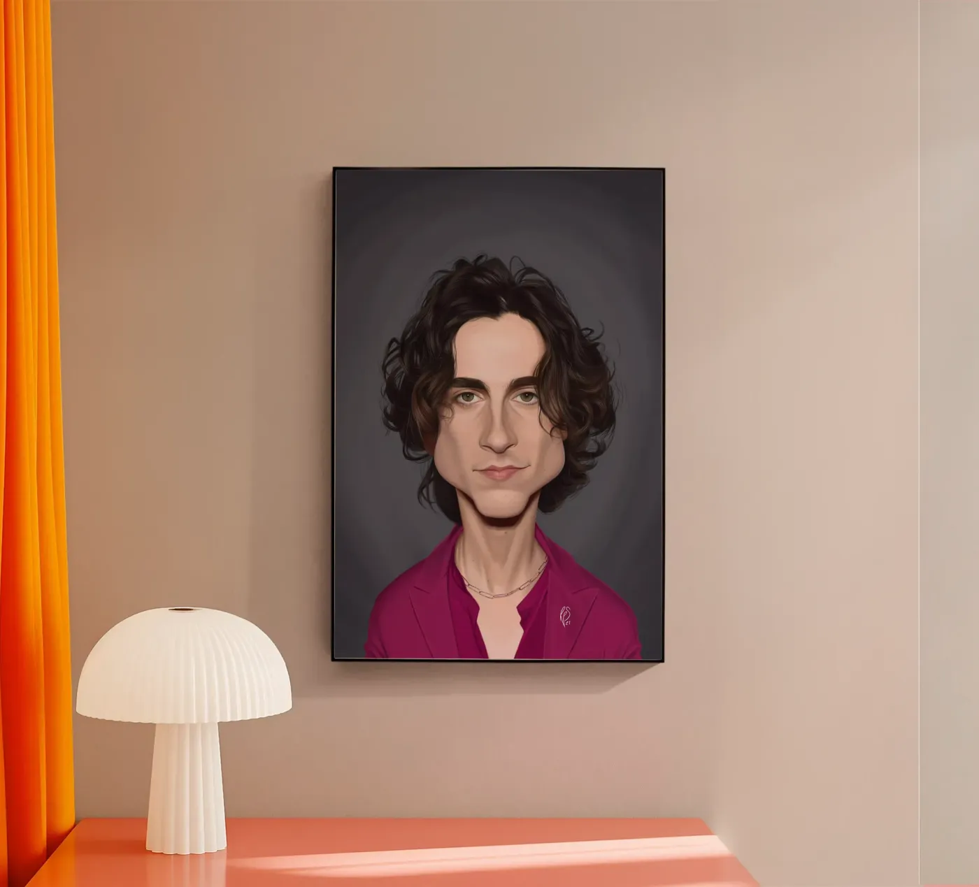 Timothee Chalamet Acryl-Glas von Rob Art | Illustration