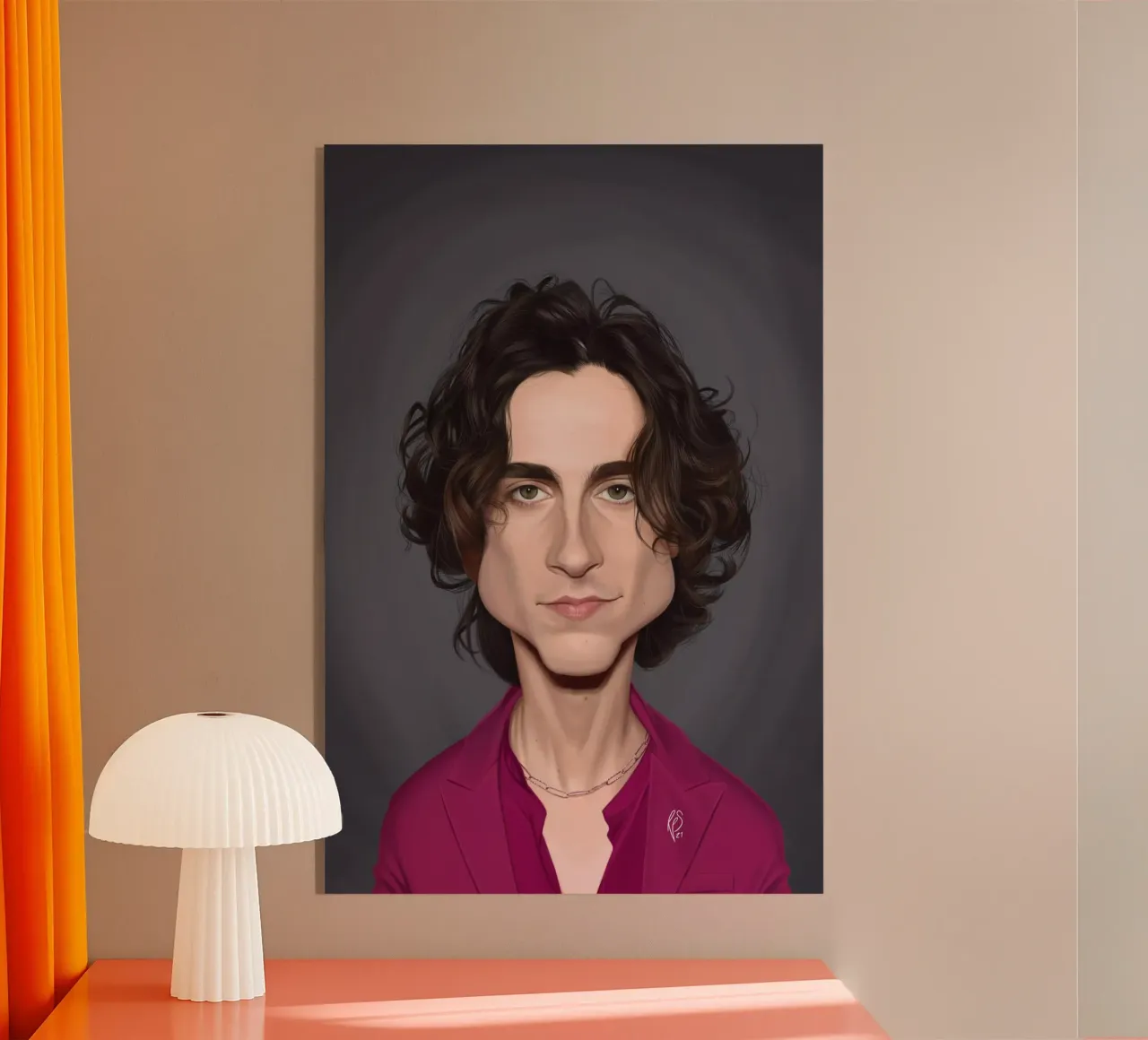 Timothee Chalamet plexiglass da Rob Art | Illustration