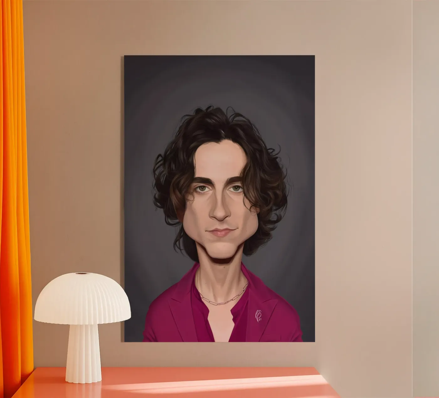 Timothee Chalamet Acryl-Glas von Rob Art | Illustration
